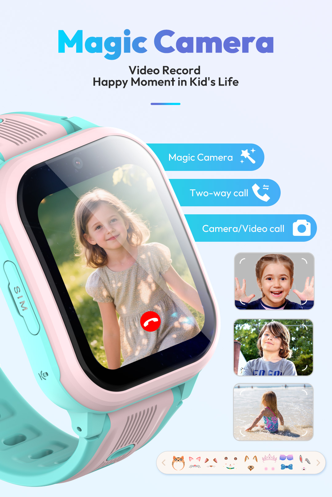 KT41 Smartwatch - 4G Telefoon  - Smartwatch Watches For Kids With Gps recensie en prijs